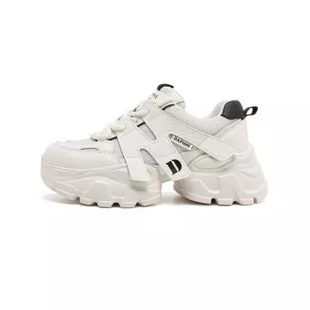 Кроссовки женские толстые низкие белый Daphne