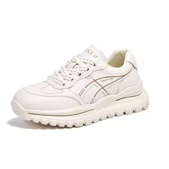 Кроссовки женские толстые низкие белый Foxer