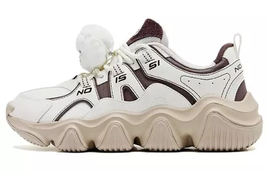 Кроссовки женские толстые низкие белый Qiaodan