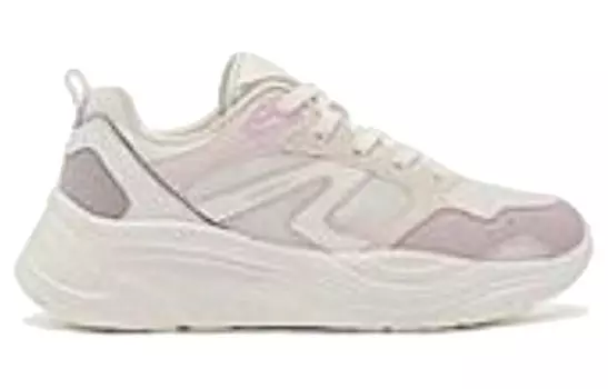 Кроссовки женские толстые низкие белый/розовый Qiaodan