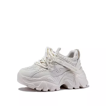 Кроссовки женские толстые низкие белый Selaiya