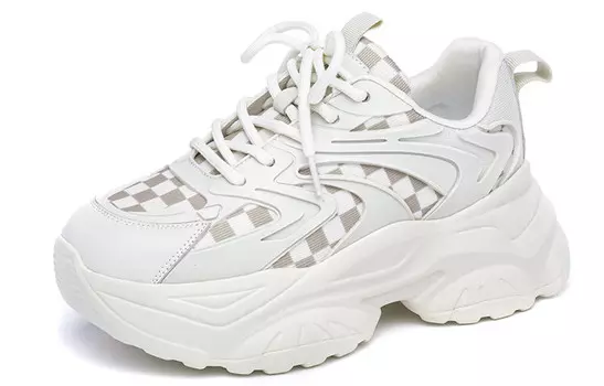 Кроссовки женские толстые низкие белый Semir