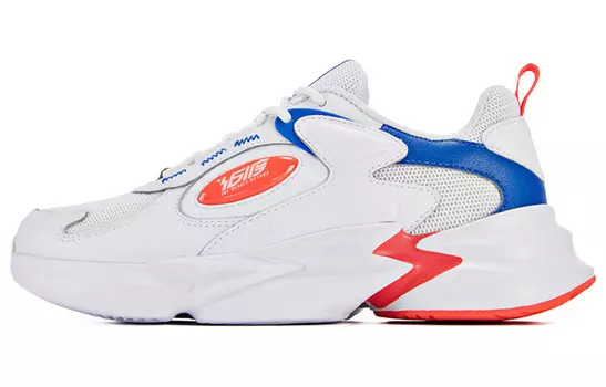 Кроссовки женские толстые низкие белый/синий 361°