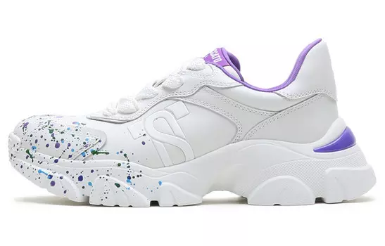 Кроссовки женские толстые низкие белый Staccato