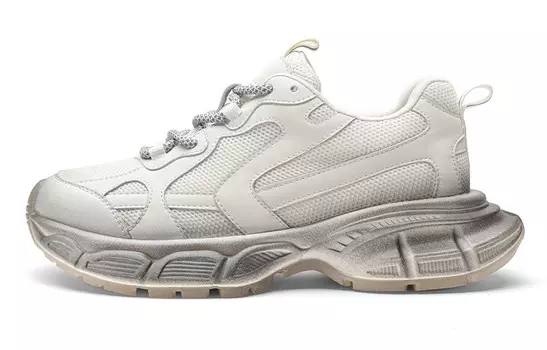 Кроссовки женские толстые низкие белый Toomanyshoes