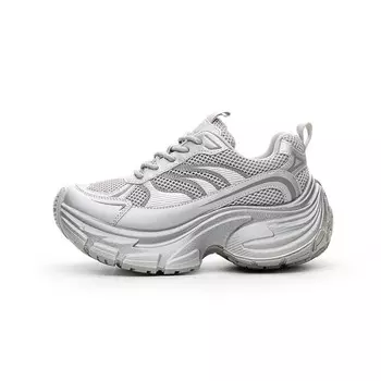 Кроссовки женские толстые низкие Benzi, серебряный