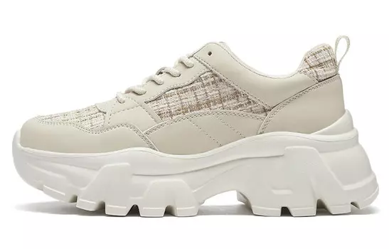 Кроссовки женские толстые низкие бежевые Rockfish