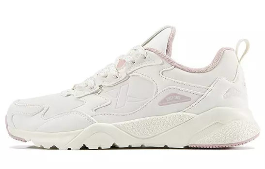 Кроссовки женские толстые низкие бежевые/розовые Xtep