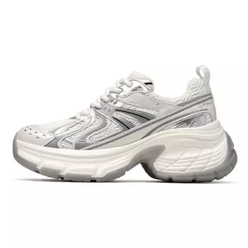 Кроссовки женские толстые низкие бежевый Eblan