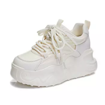 Кроссовки женские толстые низкие бежевый Egger Bird