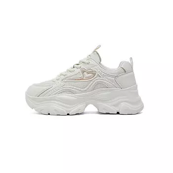 Кроссовки женские толстые низкие бежевый Gnsj