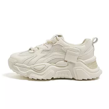 Кроссовки женские толстые низкие бежевый Humanism 1986