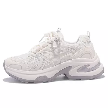 Кроссовки женские толстые низкие бежевый Mktkm