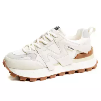 Кроссовки женские толстые низкие бежевый Nrdrofficial