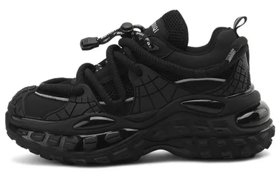 Кроссовки женские толстые низкие Boerdiqi, черный