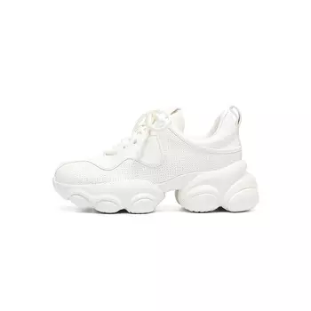 Кроссовки женские толстые низкие Bosssunwen, белый