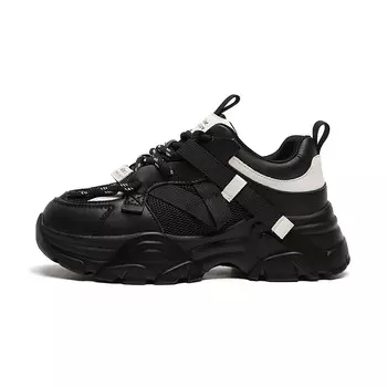 Кроссовки женские толстые низкие Bull Charm, черный