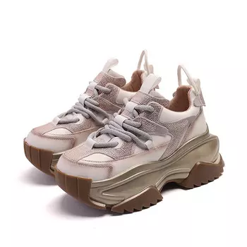 Кроссовки женские толстые низкие Burgely, черный