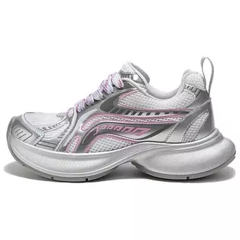 Кроссовки женские толстые низкие C°Banner, цвет Silver Pink