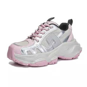 Кроссовки женские толстые низкие Camantha, цвет Silver Pink