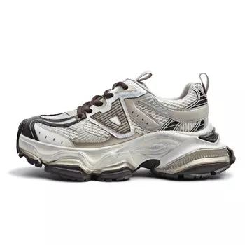 Кроссовки женские толстые низкие Central&Kitty, золотой