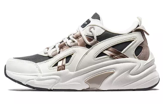 Кроссовки женские толстые низкие черные/белые Xtep