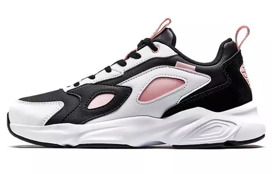 Кроссовки женские толстые низкие черные розовые Xtep