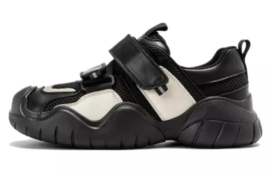 Кроссовки женские толстые низкие черный/белый Aokang