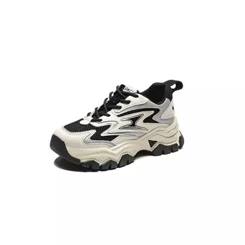 Кроссовки женские толстые низкие черный Dme