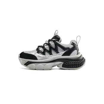 Кроссовки женские толстые низкие черный Eblan