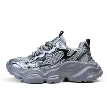 Кроссовки женские толстые низкие черный/серый Deerway