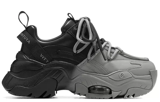 Кроссовки женские толстые низкие черный Vittorio Ventura