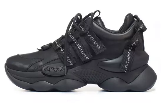 Кроссовки женские толстые низкие черный Vittorio Ventura