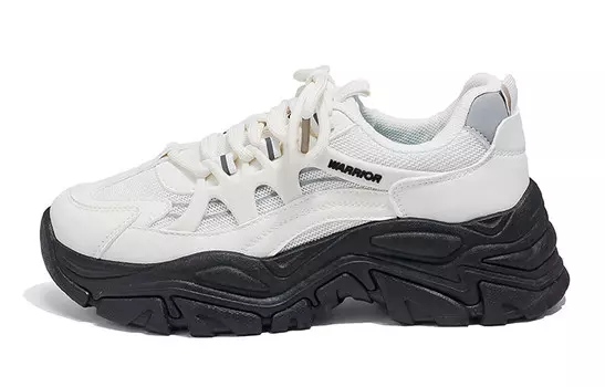 Кроссовки женские толстые низкие черный Warrior