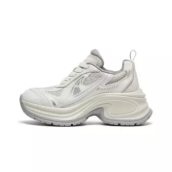 Кроссовки женские толстые низкие Cherykally, цвет Silver Gray