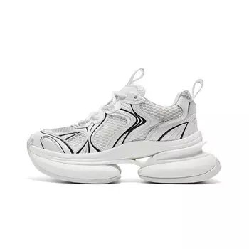 Кроссовки женские толстые низкие Cherykally, серебряный