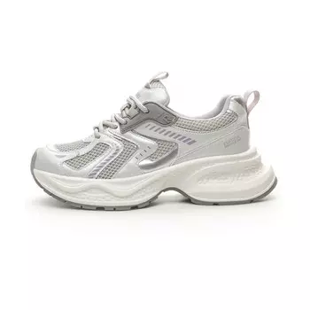 Кроссовки женские толстые низкие Chovo, цвет Silver Gray