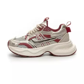 Кроссовки женские толстые низкие Chovo, красный