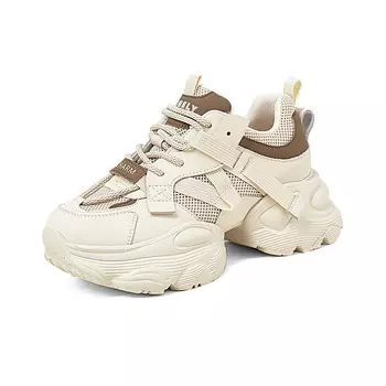 Кроссовки женские толстые низкие Comely, бежевый