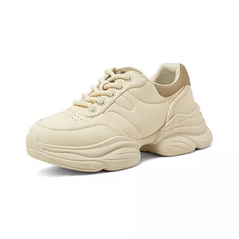 Кроссовки женские толстые низкие Comely, бежевый