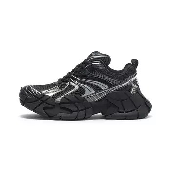 Кроссовки женские толстые низкие Coup De Foudre, серебряный