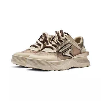 Кроссовки женские толстые низкие Coup De Foudre, цвет Apricot / coffee