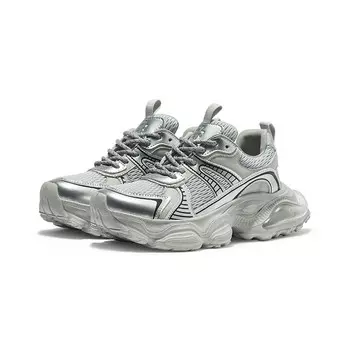 Кроссовки женские толстые низкие Coup De Foudre, серебряный/серый