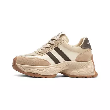 Кроссовки женские толстые низкие Coup De Foudre, цвет Apricot coffee