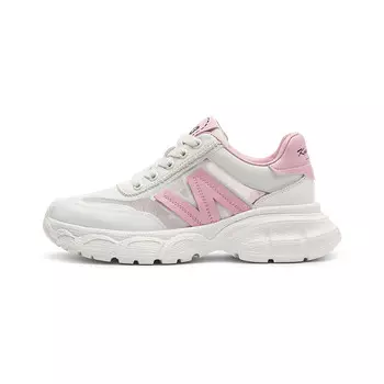 Кроссовки женские толстые низкие Coup De Foudre, белый/розовый