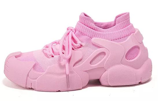 Кроссовки женские толстые низкие Crocodile, черный/коричневый