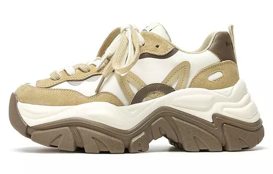 Кроссовки женские толстые низкие цвета хаки Beau Today