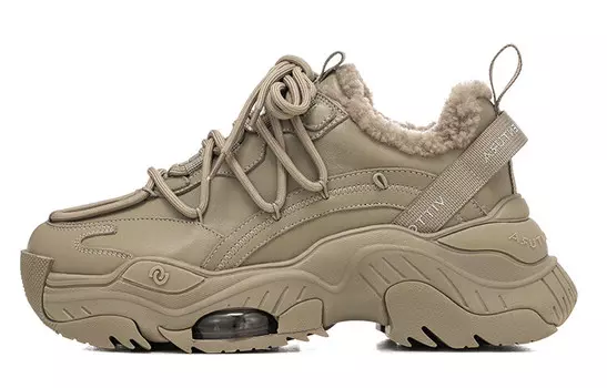 Кроссовки женские толстые низкие цвета хаки Vittorio Ventura