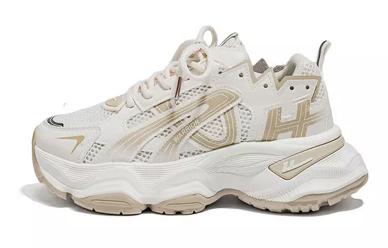 Кроссовки женские толстые низкие цвета хаки Warrior