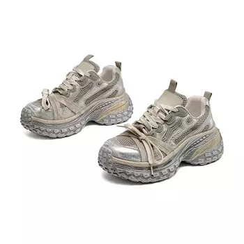 Кроссовки женские толстые низкие цвета шампанского Eblan, цвет Champagne